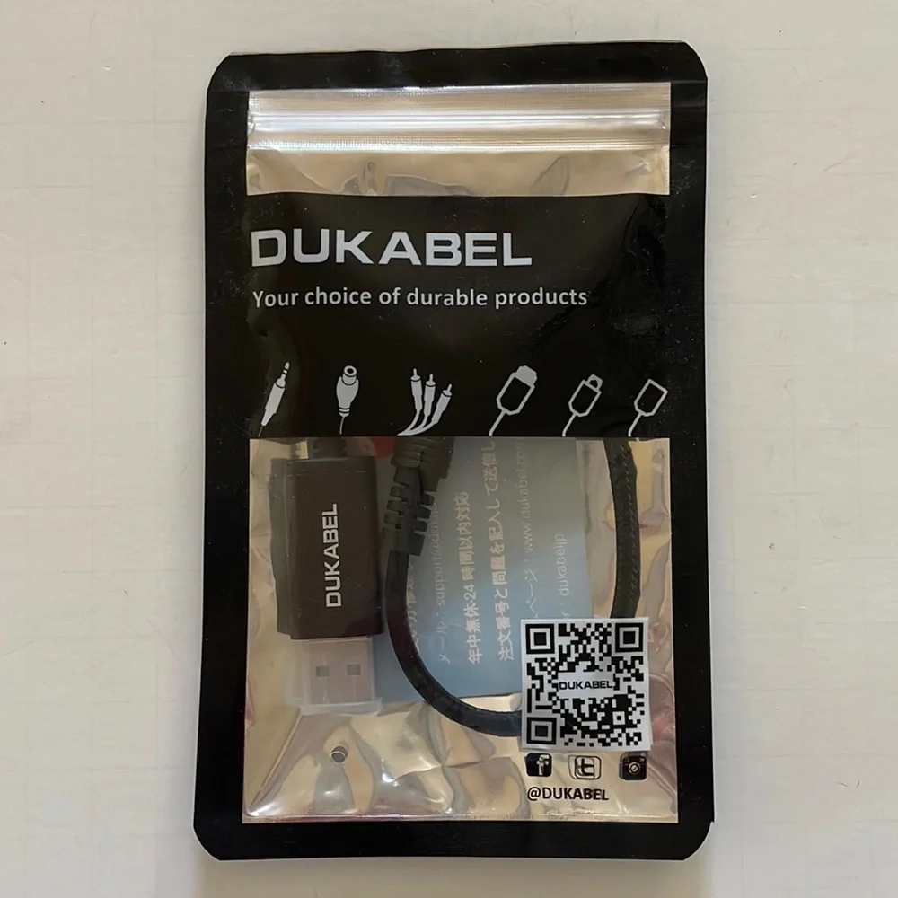 New DuKabel USB Stereo Audio Adapter (Model No: DUSB351FB)